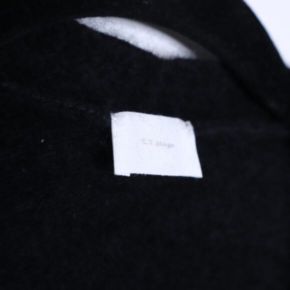 C.T.PLAGE Long Knit Racoon Wool Cardigan Black Knee Length Women's 40/US 8 - Picture 7 of 7